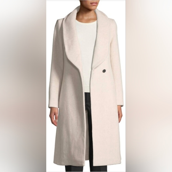 Club Monaco Lenoria Belted Wool Coat with Faux-Fur Collar - Picture 6 of 16